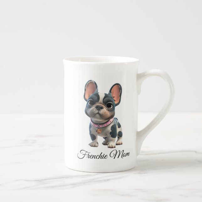 Taza De Porcelana French Bulldog Frenchie Mom (Derecha)
