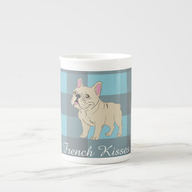 Taza De Porcelana French Kisses (Frente)