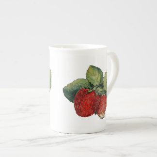 Taza De Porcelana Fresas del vintage