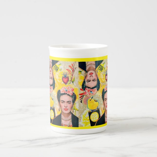 Taza De Porcelana Frida K para empezar tu día (Frente)