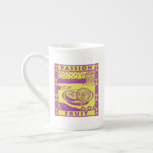 Taza De Porcelana Fruta de la pasión