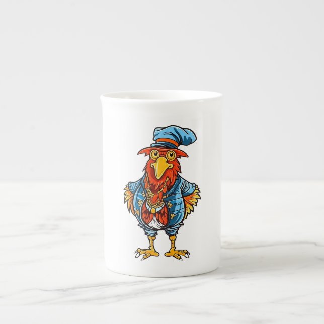 Taza De Porcelana Funny Bossy Personalizado Rooster (Frente)