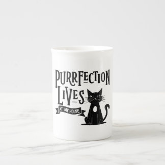 Taza De Porcelana Funny Cat Lover Mug – “Purrfection....