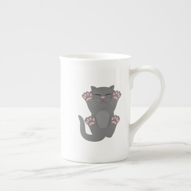 Taza De Porcelana Gato durmiendo (Derecha)