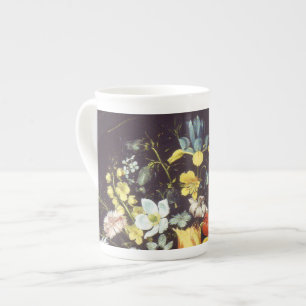 Taza De Porcelana Georg Flegel Gran trozo de flores (en el nicho)