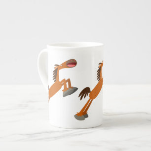 Taza De Porcelana ¡Giddyup, Horsey! Hueso de caballo personalizado C