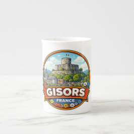 Taza De Porcelana Gisors Francia 