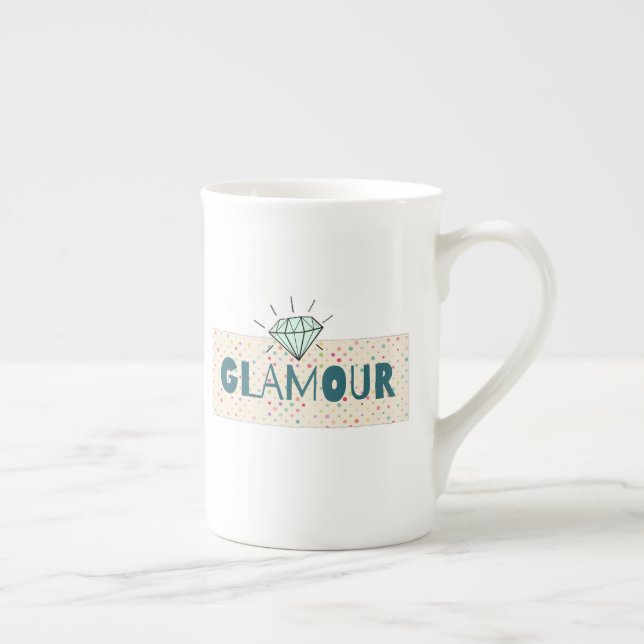 Taza De Porcelana Glamour (Derecha)