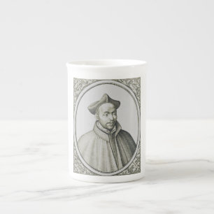 Taza De Porcelana Grabado de San Ignacio de Loyola Arte Antiguo