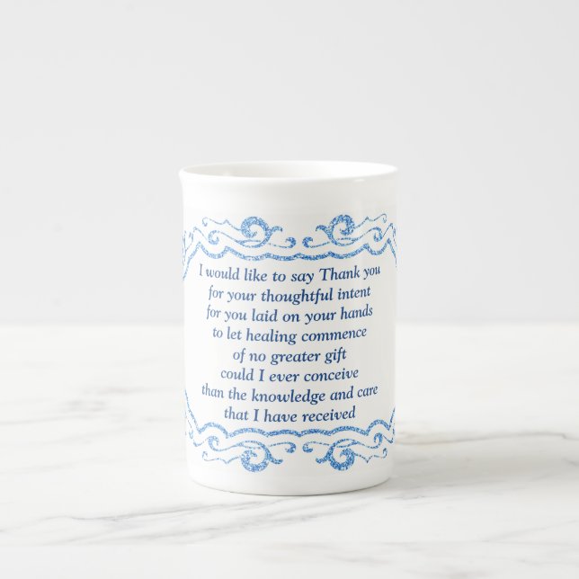 Taza De Porcelana Gracias (Frente)
