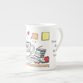 Taza De Porcelana Gracias al Mejor Profesor del Mundo