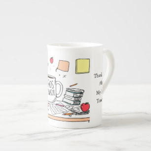 Taza De Porcelana Gracias al Mejor Profesor del Mundo