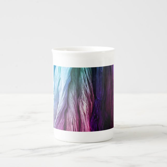 Taza De Porcelana Gradiente púrpura café Mug (Frente)