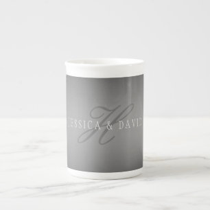 Taza De Porcelana Gradualmente cambiando gradiente gris cualquier no