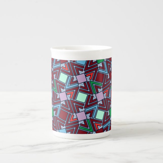 Taza De Porcelana Graffiti Explosion Modern Geometric Pattern  (Frente)