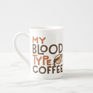 Taza De Porcelana Gráfico de tipo de sangre de café para regalo de a