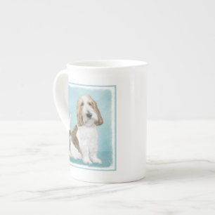 Taza De Porcelana Gran Basset Griffon Vendeen - Arte Perro Original