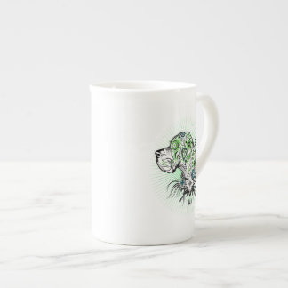 Taza De Porcelana Gran Danés Retrato de Cabeza inspirado en México