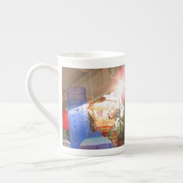 Taza De Porcelana Grandes farolillos de iluminación - Viñedo de Mart (Izquierda)