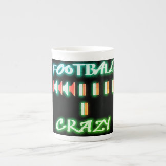 Taza De Porcelana Grandes palabras y gráficos de locos por el fútbol