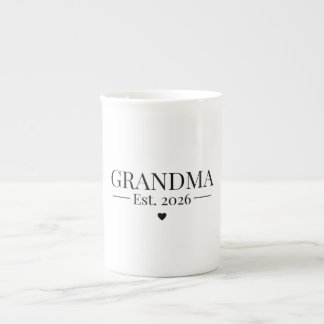 Taza De Porcelana Grandma Established 2026