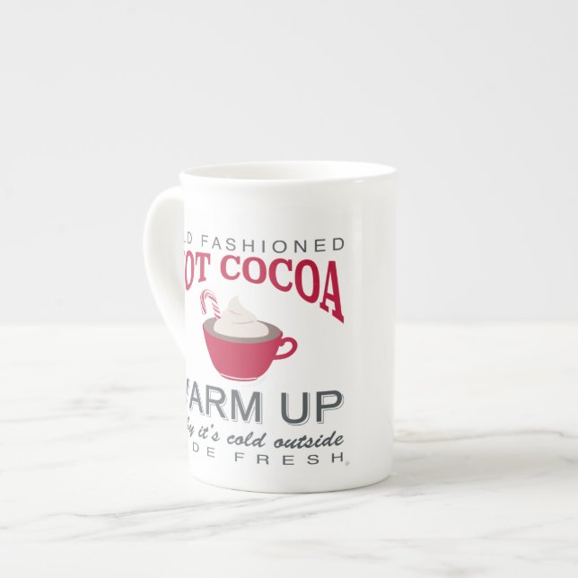 Taza De Porcelana granja de vacaciones de cacao caliente (Izquierda)