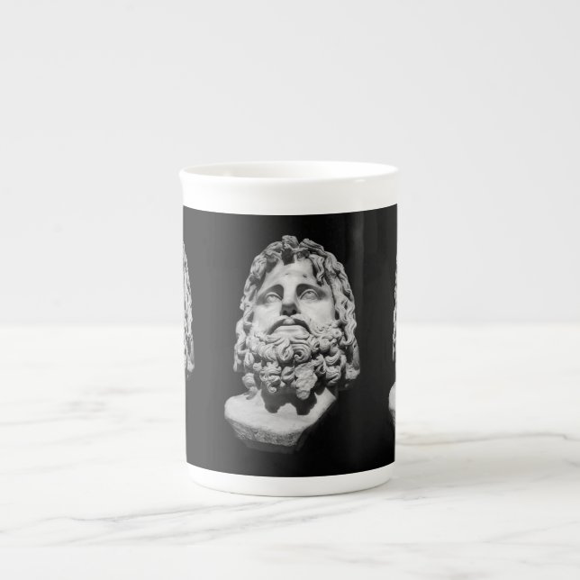 Taza De Porcelana Greco Roman Bust (Frente)