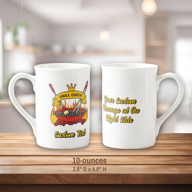Taza De Porcelana Grill Queen (Subido por el creador)