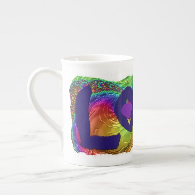 Taza De Porcelana Groovy Love Mug (Izquierda)
