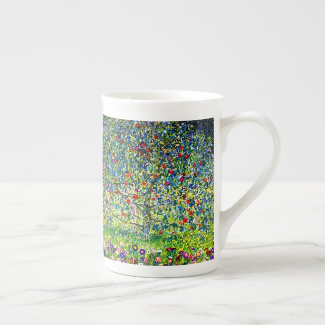 Taza De Porcelana Gustav Klimt Apple Tree (Derecha)