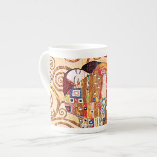 Taza De Porcelana Gustav Klimt - El Abrazo - Pintura de Arte Fino