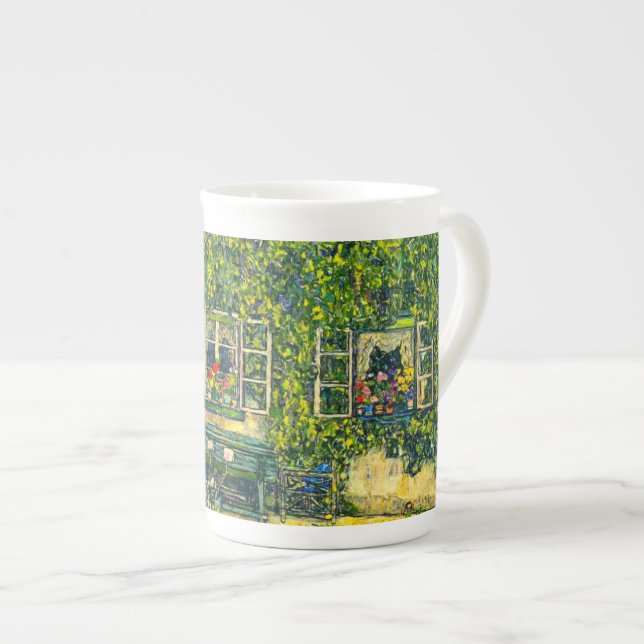 Taza De Porcelana Gustav Klimt La Casa de la Guardia (Derecha)