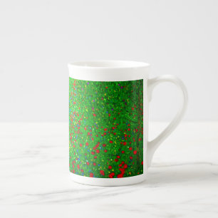 Taza De Porcelana Gustav Klimt Poppy Field