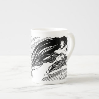 Taza De Porcelana Gustav Klimt - Sangre de Pez Arte Japonés Surreali