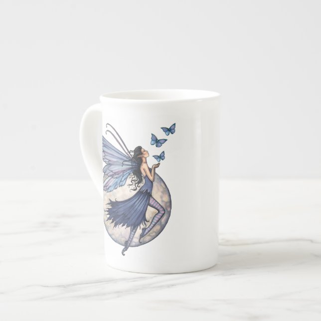 Taza De Porcelana Hada Azul de Medianoche (Izquierda)