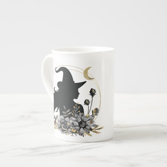 Taza De Porcelana Halloween contemporáneo moderno (Izquierda)