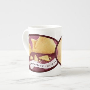 Taza De Porcelana Happiness Fortune Cookie
