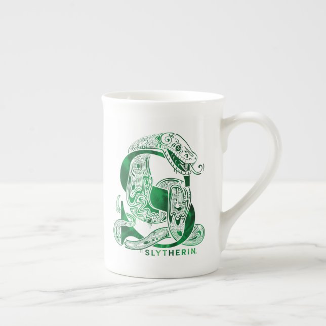 Taza De Porcelana Harry Potter | Aguamenti SLYTHERIN™ Gráfico (Derecha)