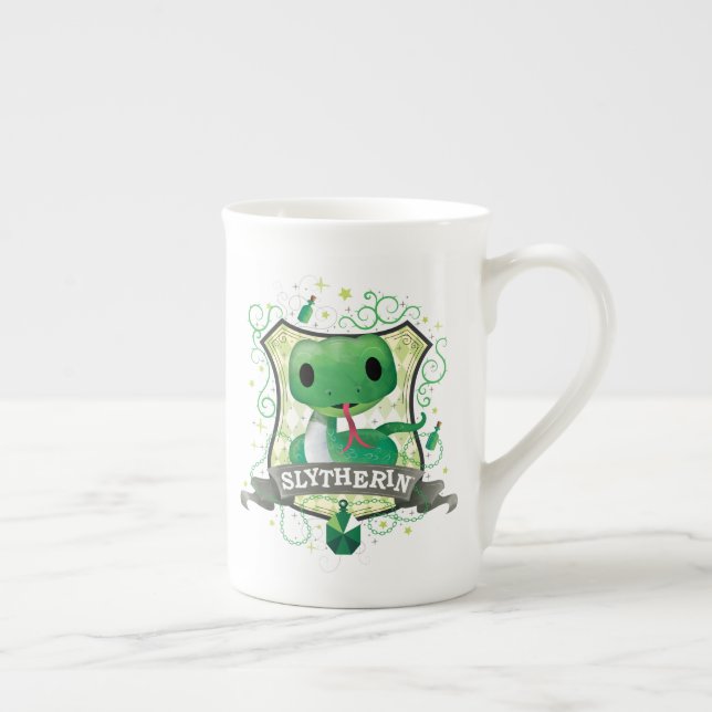 Taza De Porcelana Harry Potter | Encantador Escudo SLYTHERIN™ (Derecha)