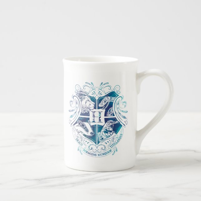 Taza De Porcelana Harry Potter| Escudo Aguamenti HOGWARTS™ (Derecha)