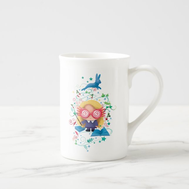Taza De Porcelana Harry Potter | Gráfico Luna Lovegood (Derecha)