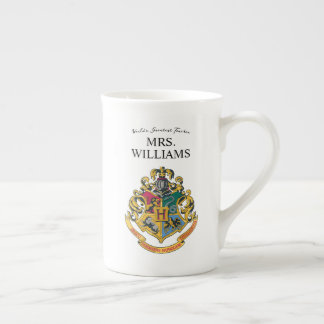 Taza De Porcelana Harry Potter | Hogwarts Crest Teacher Personalize