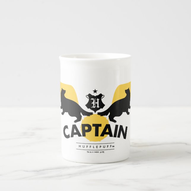 Taza De Porcelana Harry Potter| HUFFLEPUFF™ Casa Quidditch Capitán (Frente)