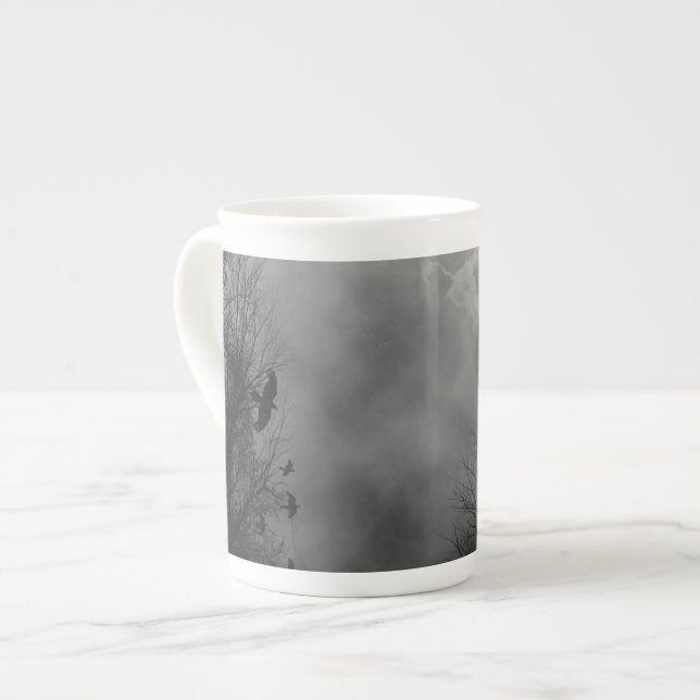 Taza De Porcelana Haunted Gothic Sky (Izquierda)