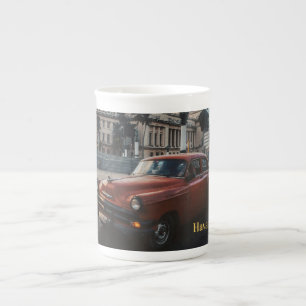 Taza De Porcelana Havana Cuba Coche Clásico Antiguo