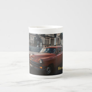 Taza De Porcelana Havana Cuba Coche Clásico Antiguo 