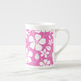 TAZA DE PORCELANA HAWAIIAN HULA (HIBISCUS) PINK
