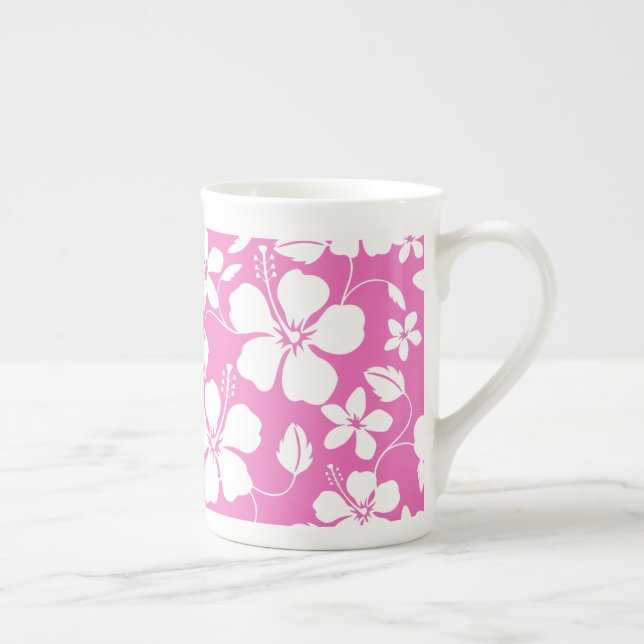 TAZA DE PORCELANA HAWAIIAN HULA (HIBISCUS) PINK (Derecha)