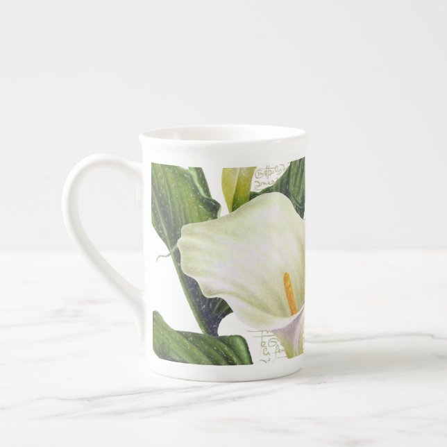 Taza De Porcelana Hermosa Calla Lilies (Izquierda)