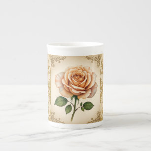 Taza De Porcelana Hermosa tetera Rosa y patrón europeo